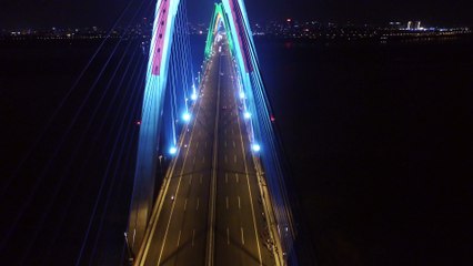 [Element Cams] - [Skyview VietNam] - Part 3:  Nhật Tân bridge night view in sky