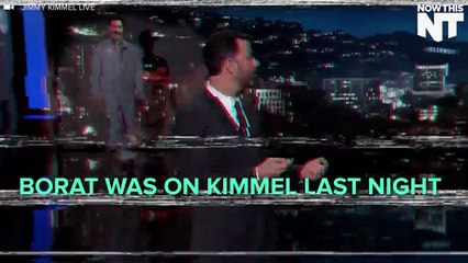 Sacha Baron Cohen Breaks Out The Borat...