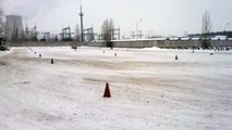 Зимняя тренировка в Центре вождения 'Карбон' www.carbon.co.ua