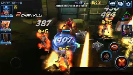 Captain America, Iron Man, Ghost Rider - Game Replay Android
