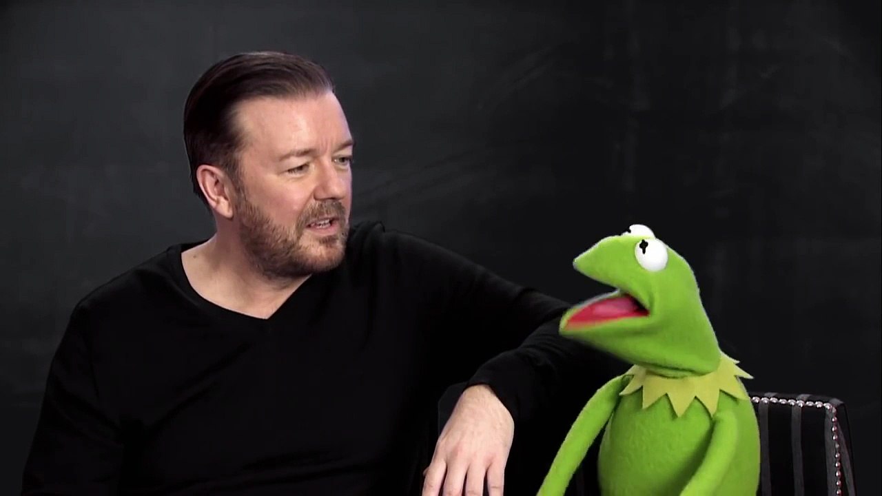 Ricky Gervais and Constantine - In Conversation - On Muppets Most Wanted | OFFICIAL HD