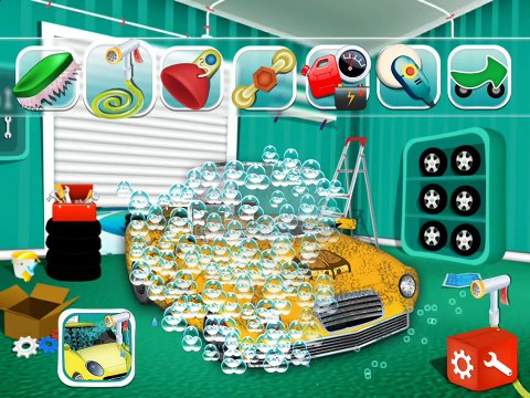 Виртуальная мойка машины. Мультики про машинки - �