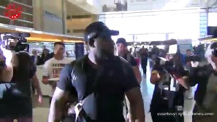 Justin Beiber Departing At LAX Airport In Los Angeles