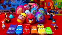 9 Surprise Eggs Unboxing Kinder Surprise Toy Story Hello Kitty Barbie Angry Birds Cars 2 E