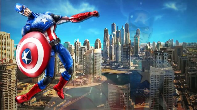 Finger Family Children Nursery Rhymes Captain America Cartoons For Children | Finger Famil