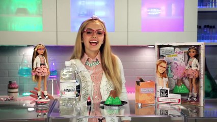 Adrienne Attoms doll with Volcano Experiment