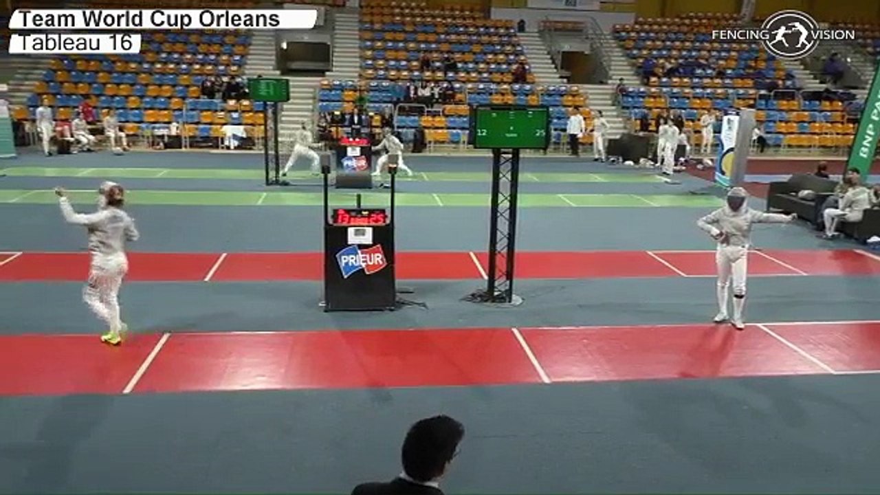 CdM sabre dames Orléans 2015 - matchs par équipes piste rouge 01/11/2015