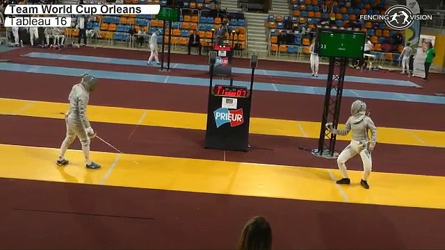 CdM sabre dames Orléans 2015 - matchs par équipes piste jaune 01/11/2015