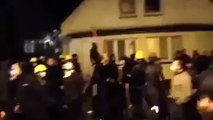 Germany: Tensions are high as migrants are seen holding sticks and pipes, Celle