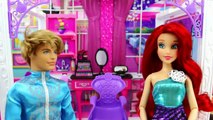 Frozen Elsa Gives Crazy Hair Makeovers to Cinderella Rapunzel Ariel Belle & Merida. Disney