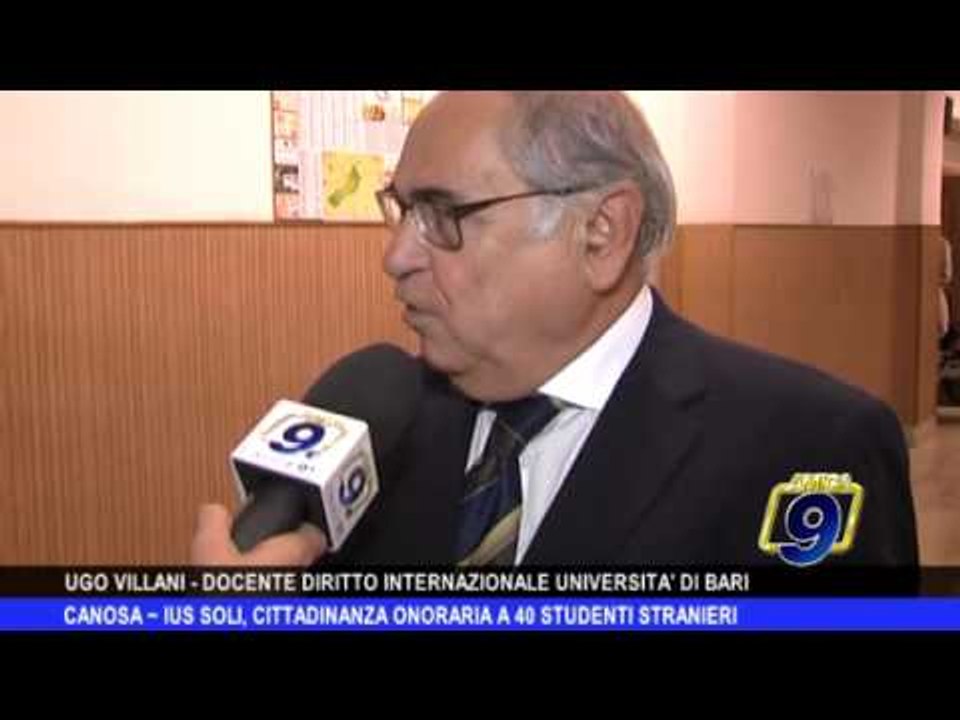 CANOSA | Ius soli, cittadinanza onoraria a 40 studenti stranieri
