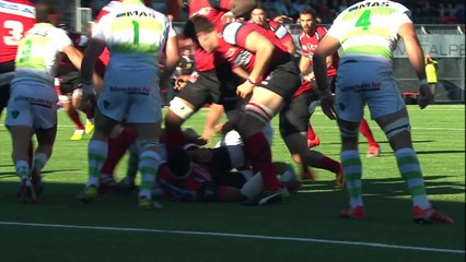 TOP 14 - Oyonnax - Pau : 42-23 - Essai Florian DENOS (OYO) - Saison 2015/2016