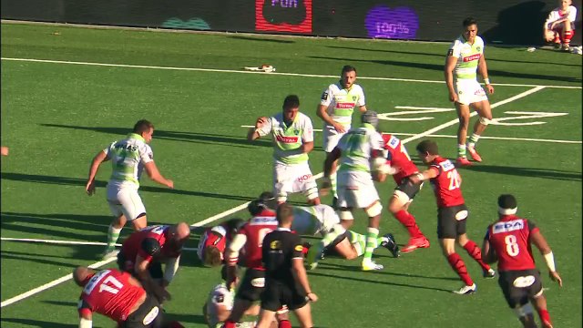 TOP 14 - Oyonnax - Pau : 42-23 - Essai Alaska TAUFA (OYO) - Saison 2015/2016