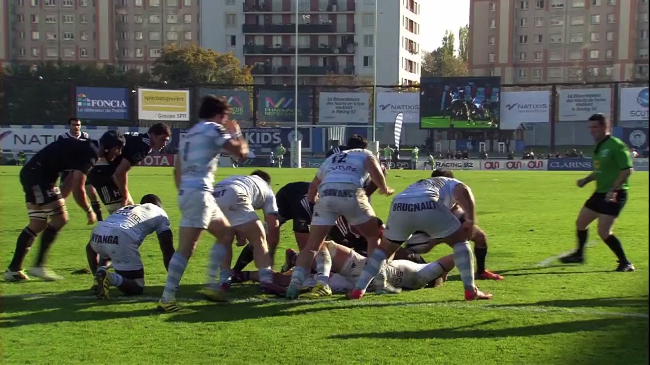 TOP 14 - Racing 92- Brive : 17-14 - ESSAI Eddy BEN AROUS (RAC) - Saison 2015/2016