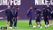 Neymar And Arda Turan Amazing Skills During Barcelona Training 20/10/2015