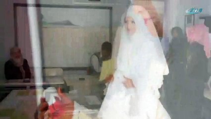 Düğünden önce sandığa gitti