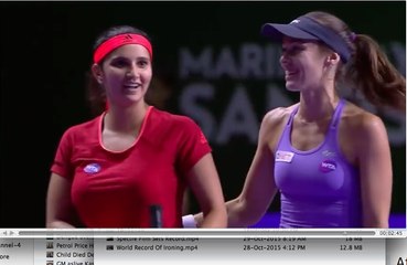 Hingis Mirza vs Babos Mladenovic _ 2015 WTA Finals Highlights