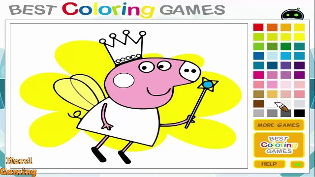 Peppa Pig - Colorear Familia Pig - Bebé Vídeos Juegos Para Niños Español