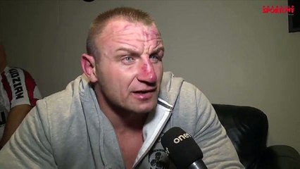 Mariusz Pudzianowski po przegranej walce z Grahamem KSW 32
