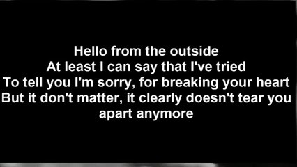 Adele - Hello (Official Lyrics Video)
