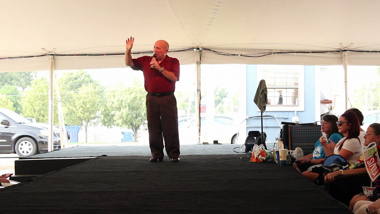 Danny McCorkle talking about the early days of the tent Elvis Week 2015