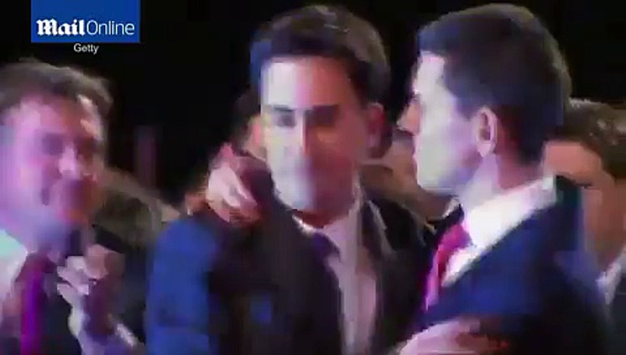 Ed and David Miliband Share Embrace After Leadership Announcement