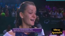 Kvitova vs Radwanska (1-2) (Finals Singapore) Radwanska Championship İnterview