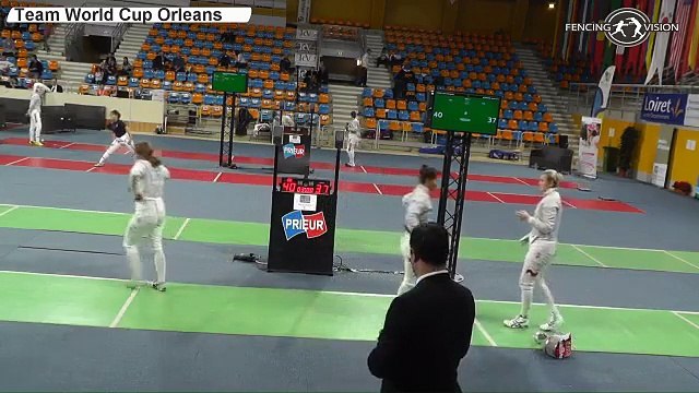CdM sabre dames Orléans 2015 - matchs par équipes piste verte 01/11/2015