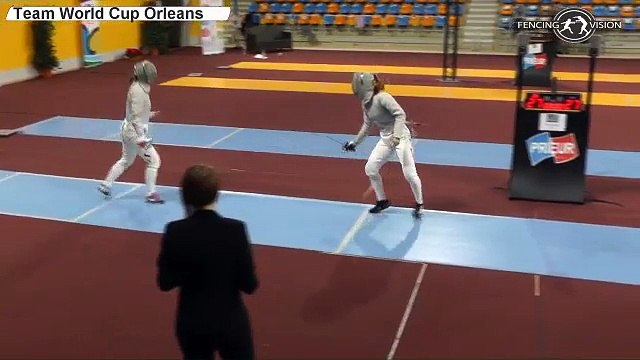 CdM sabre dames Orléans 2015 - matchs par équipes piste bleue 01/11/2015