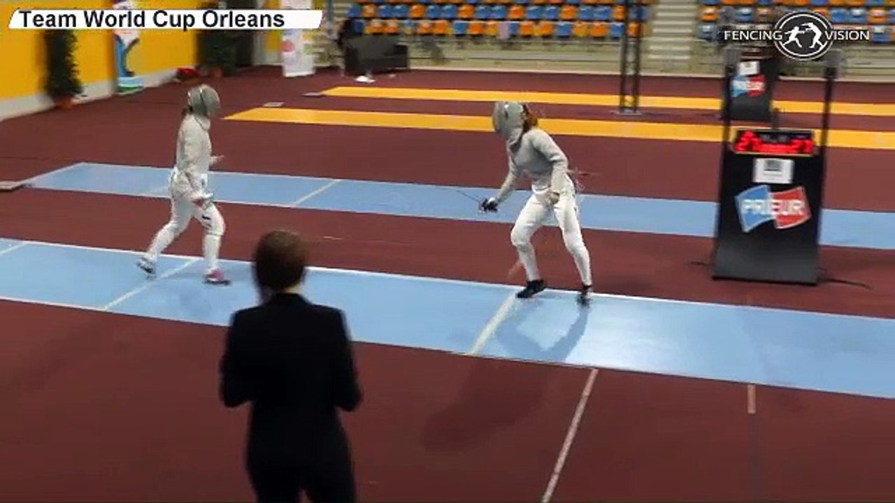 CdM sabre dames Orléans 2015 - matchs par équipes piste bleue 01/11/2015