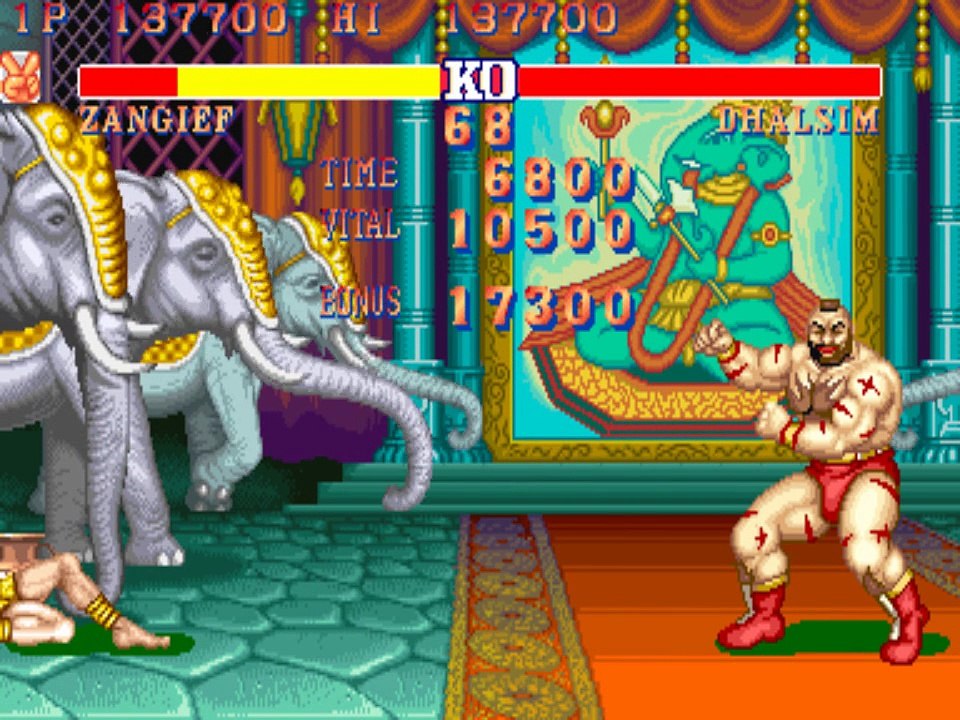 【TVゲーム】スト２ ザンギエフで普通にプレイ SF2 Zangief playthrough