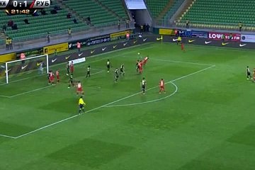 Гол Девича Анжи 0 - 2  Рубин 1.11.2015
