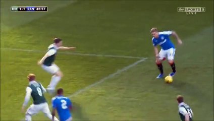 Hibernian vs Rangers 2-1. Lee Wallace Goal. Scottish Championship 1_11_2015