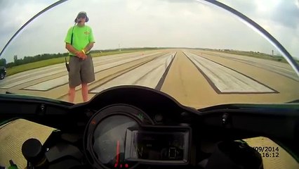Kawasaki Ninja H2 Top Speed 231MPH 1 Mile Run