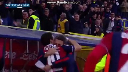 Mattia Destro GOAL - Bologna 2 - 0 Atalanta - Serie A 01-11-2015