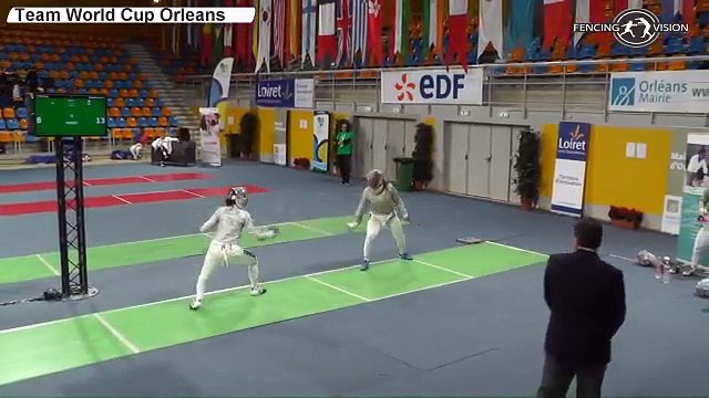 CdM sabre dames Orléans 2015 - 3e place France vs Italie