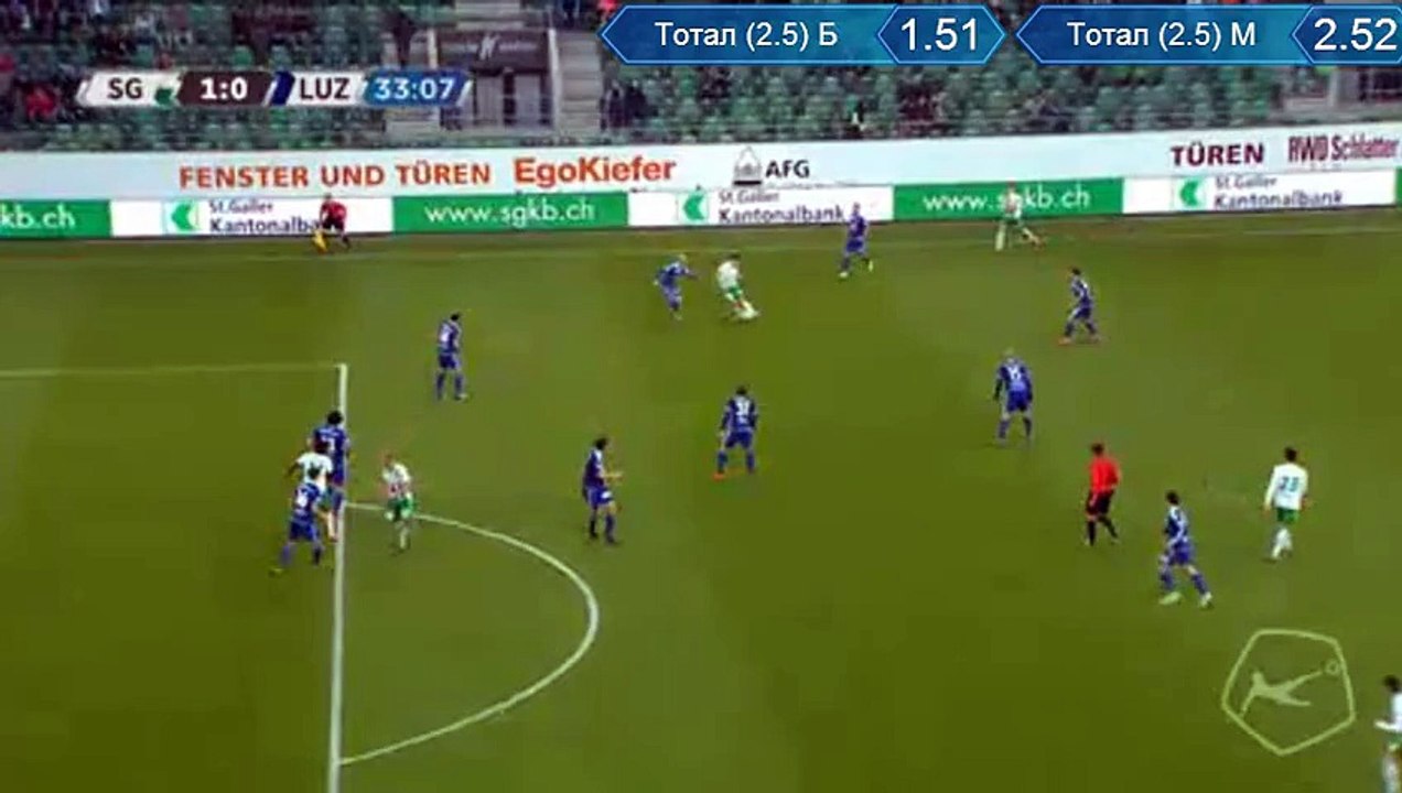 St. Gallen - FC Luzern 1-0