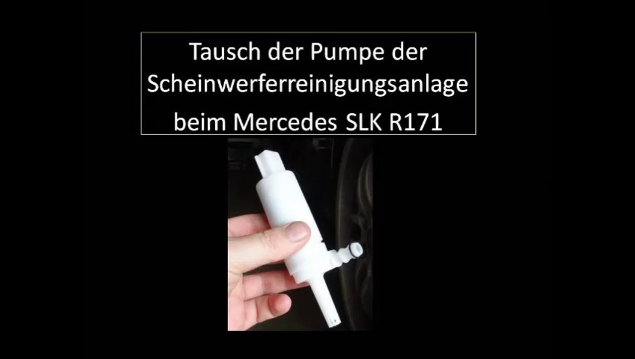 Pumpe der scheinwerferreinigungsanlage wechseln