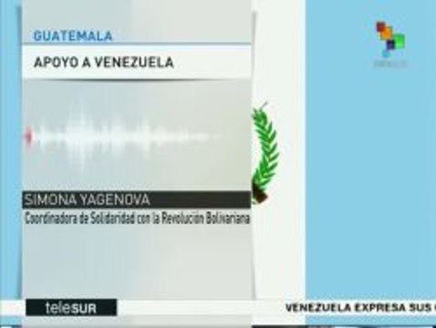 Movimientos sociales en Guatemala se solidarizan con Venezuela