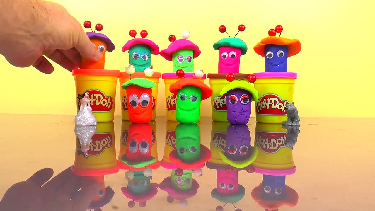 10 Colourful Play Doh Surprise Mushrooms and Eggs Surprise Disney Princess Mickey Mouse