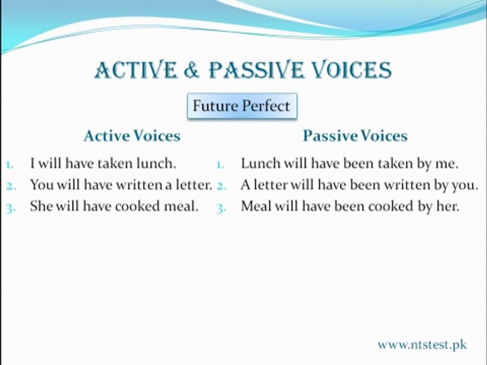 English Language Passive Voice