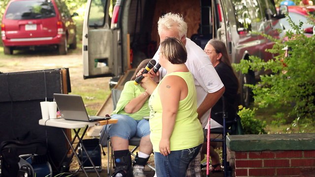 Don Obeidin and a friend perform 'All Shook Up' Elvis Week 2015