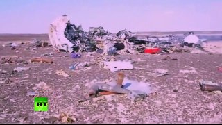 First video from 7K9268 A321 crash site in Sinai Первое видео из 7K9268 A321 месте крушения в Синае