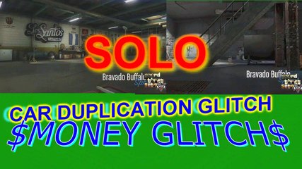 New Solo Money Glitch Car Duplication Glitch