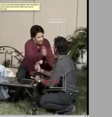 Watch How Comedian Umar Sharif Given Slap A Man During His Interview interrupted