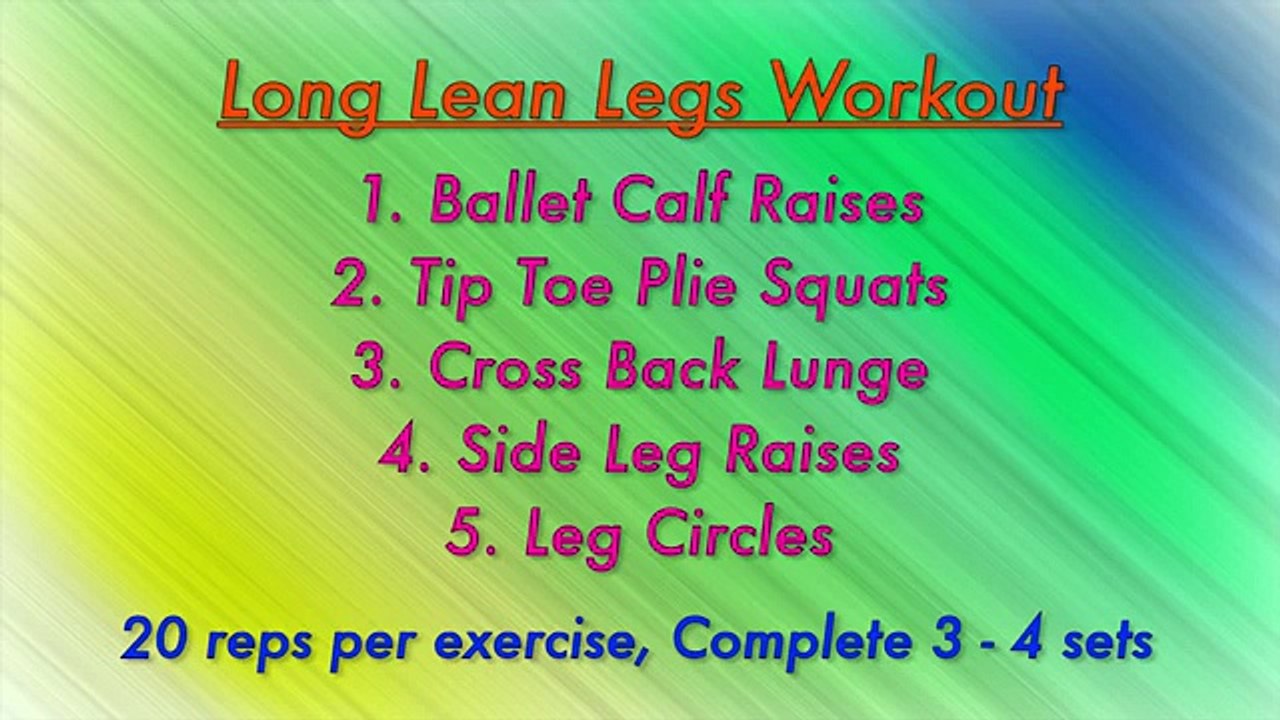 ---Long Lean Dancer Leg Exercises (Not Bulky!) - YouTube