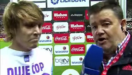 Entrevista a Alen Halilovic tras el Sporting de Gijón (1-0) Málaga CF