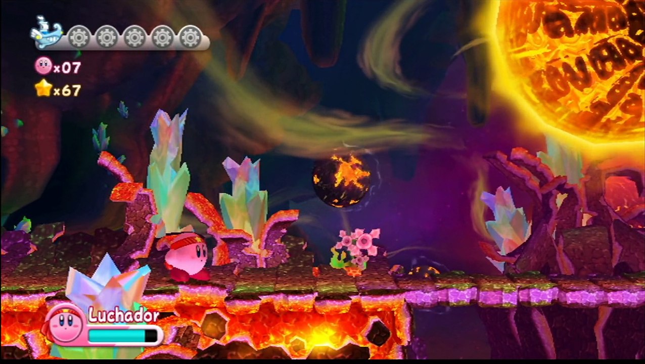 Kirby Dreamland Wii, Volcan Vainilla, parte 20, Area 7 Fase 3