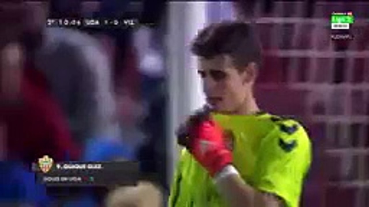 Quique González Goal 1-0 UD Almería vs Real Valladolid