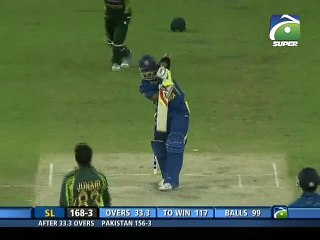 Pak vs Sri 2nd ODI- Junaid Khan Bowling